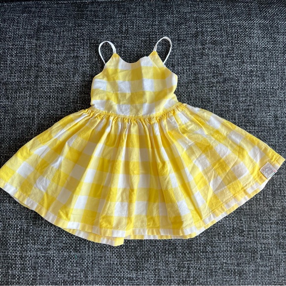 Maddy James Yellow Picnic Dress Size 12 Months - Picture 1 of 5